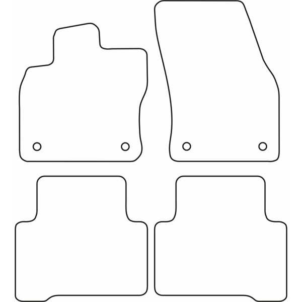 Textilmatta, kupé, Fram och bak Autostyle TM VW562V AutoStyle
