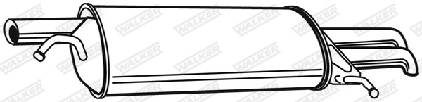 Bakre ljuddämpare, Bak Walker 22079 WALKER