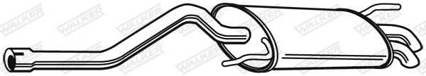 Bakre ljuddämpare, Bak Walker 22111 WALKER