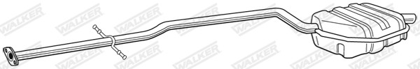 Bakre ljuddämpare, Bak Walker 22684 WALKER