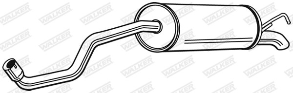 Bakre ljuddämpare, Höger, Vänster Walker 24060 WALKER