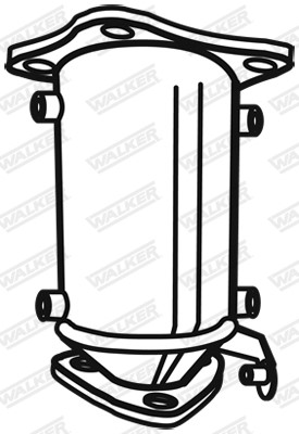 Katalysator, Fram, Fordonsfront Walker 28615 WALKER