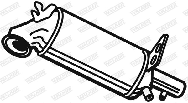 Dieselpartikelfilter, Fram, Fordonsfront Walker Evo c 73045 WALKER