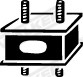 Gummiupphängning, avgassystem Walker 80413 WALKER