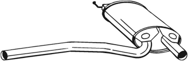 Mittenljuddämpare Bosal 105-165 BOSAL