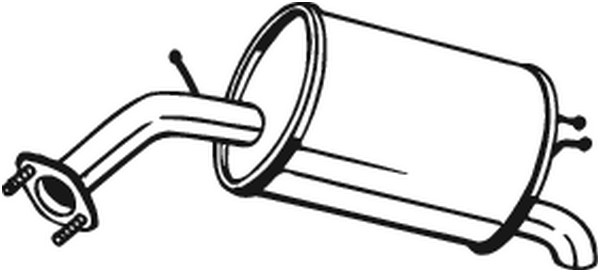 Bakre ljuddämpare Bosal 128-007 BOSAL
