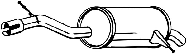Bakre ljuddämpare Bosal 135-127 BOSAL
