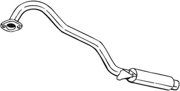 Bakre ljuddämpare Bosal 145-003 BOSAL
