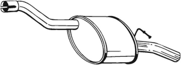Bakre ljuddämpare Bosal 154-325 BOSAL Bakre ljuddämpare Bosal 154-325 BOSAL