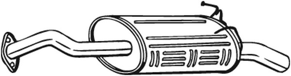 Bakre ljuddämpare Bosal 163-063 BOSAL