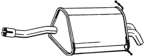 Bakre ljuddämpare Bosal 175-035 BOSAL