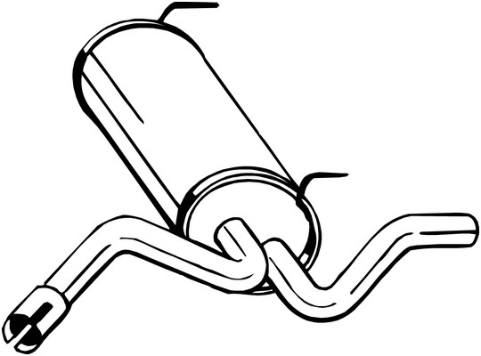 Bakre ljuddämpare Bosal 185-231 BOSAL