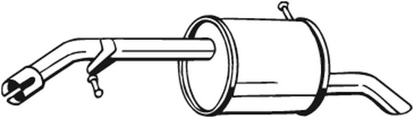 Bakre ljuddämpare Bosal 190-039 BOSAL Bakre ljuddämpare Bosal 190-039 BOSAL