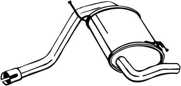 Bakre ljuddämpare Bosal 200-219 BOSAL