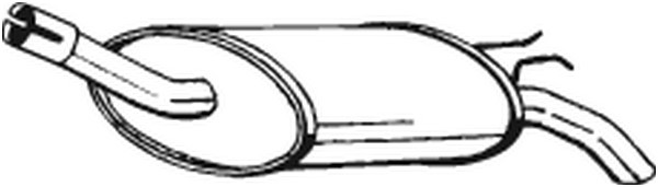 Bakre ljuddämpare Bosal 200-785 BOSAL