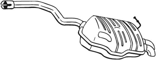 Bakre ljuddämpare Bosal 220-469 BOSAL
