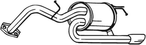 Bakre ljuddämpare BOSAL Bakre ljuddämpare BOSAL