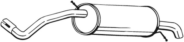 Bakre ljuddämpare Bosal 233-439 BOSAL
