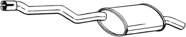 Bakre ljuddämpare Bosal 247-259 BOSAL Bakre ljuddämpare Bosal 247-259 BOSAL