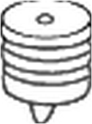 Gummiupphängning, avgassystem Bosal 255-001 BOSAL