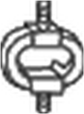 Gummiupphängning, avgassystem Bosal 255-008 BOSAL