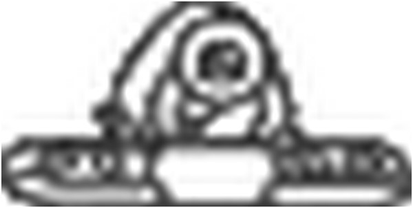 Gummiupphängning, avgassystem Bosal 255-025 BOSAL