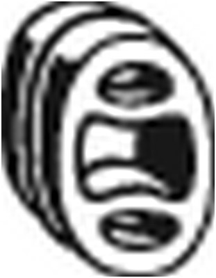 Gummiupphängning, avgassystem Bosal 255-041 BOSAL Gummiupphängning, avgassystem Bosal 255-041 BOSAL