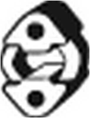 Gummiupphängning, avgassystem Bosal 255-058 BOSAL Gummiupphängning, avgassystem Bosal 255-058 BOSAL