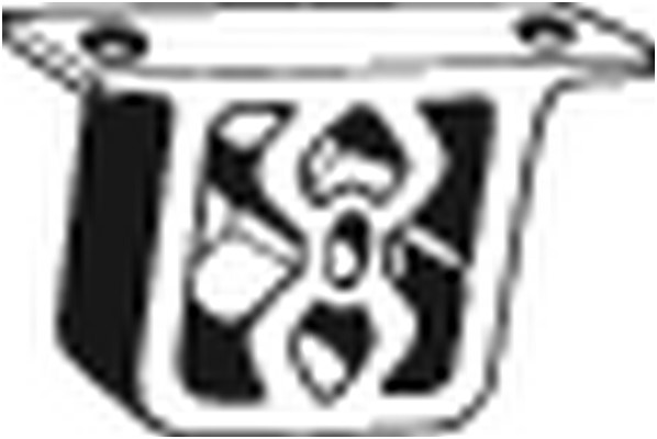 Gummiupphängning, avgassystem Bosal 255-219 BOSAL