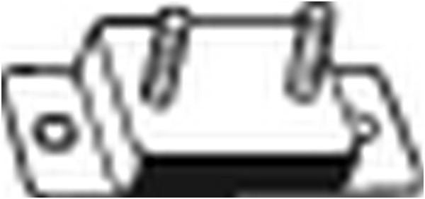 Gummiupphängning, avgassystem Bosal 255-262 BOSAL