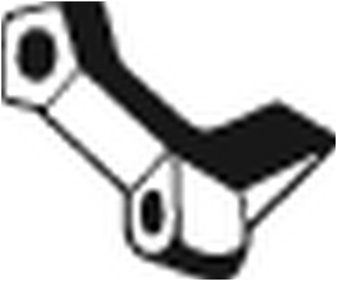 Gummiupphängning, avgassystem Bosal 255-307 BOSAL