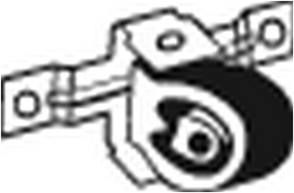 Gummiupphängning, avgassystem Bosal 255-308 BOSAL