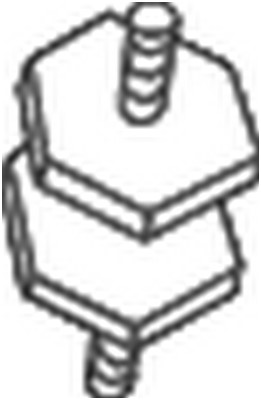 Gummiupphängning, avgassystem Bosal 255-330 BOSAL