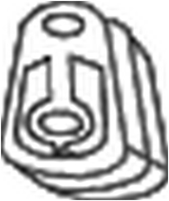 Gummiupphängning, avgassystem Bosal 255-667 BOSAL