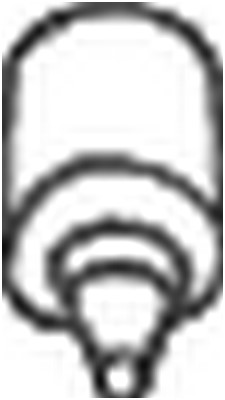 Gummiupphängning, avgassystem Bosal 255-806 BOSAL