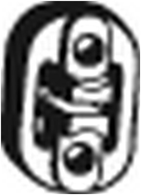 Gummiupphängning, avgassystem Bosal 255-811 BOSAL