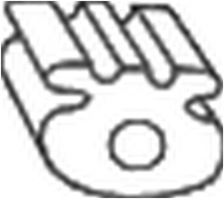 Gummiupphängning, avgassystem Bosal 255-837 BOSAL Gummiupphängning, avgassystem Bosal 255-837 BOSAL