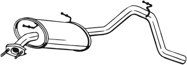 Bakre ljuddämpare Bosal 278-081 BOSAL