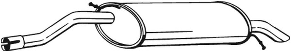 Bakre ljuddämpare Bosal 278-527 BOSAL