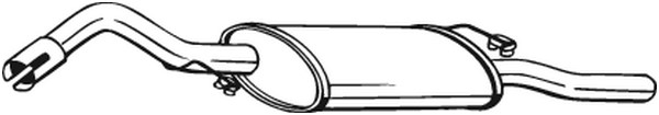 Bakre ljuddämpare Bosal 278-581 BOSAL