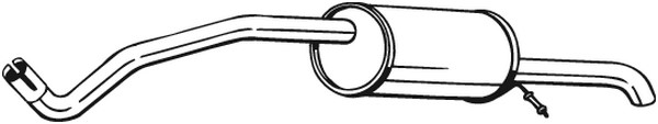 Bakre ljuddämpare Bosal 278-617 BOSAL