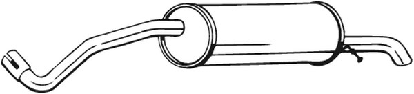 Bakre ljuddämpare Bosal 278-715 BOSAL