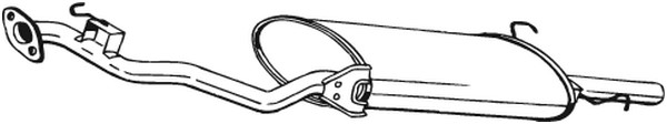 Bakre ljuddämpare Bosal 279-027 BOSAL
