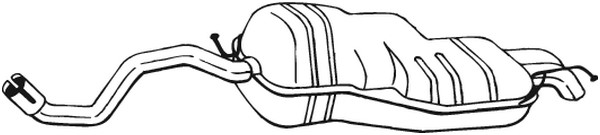 Bakre ljuddämpare Bosal 279-111 BOSAL