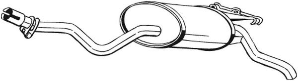 Bakre ljuddämpare Bosal 279-349 BOSAL