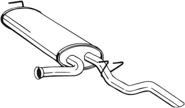 Bakre ljuddämpare Bosal 279-911 BOSAL