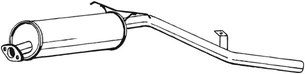 Bakre ljuddämpare Bosal 281-077 BOSAL