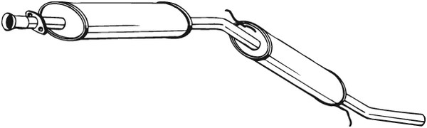Bakre ljuddämpare Bosal 281-643 BOSAL