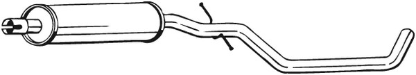 Mittenljuddämpare Bosal 281-903 BOSAL