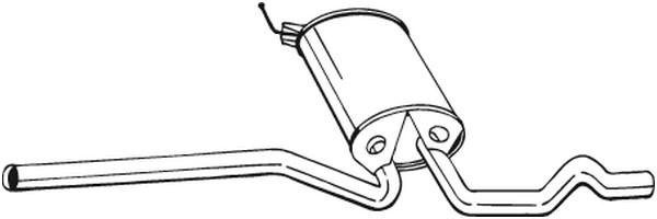 Mittenljuddämpare Bosal 282-733 BOSAL